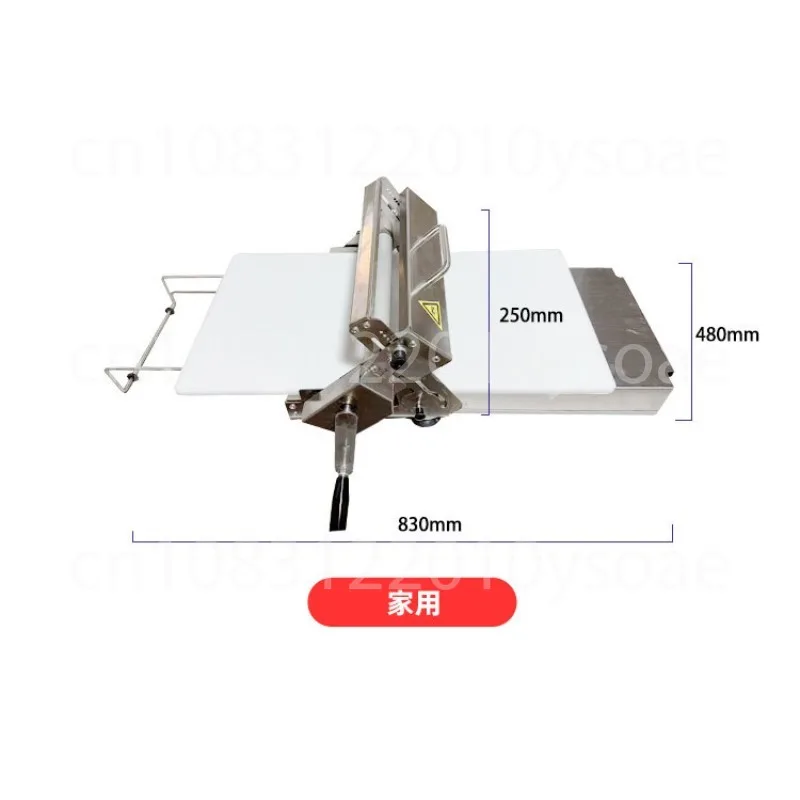 30x80cm Tabletop Dough Sheeter Commercial Pizza Puff Pastry Roller Machine Adjustable Thickness 1-17.5mm For Bakery