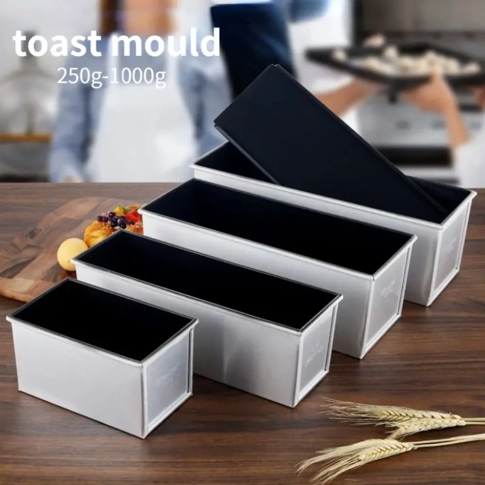 

250g/450g/750g/900g/1000g Aluminum Alloy Toast Box Bread Mould Non-stick Coating Kitchen and Restaurant Supplies Cake Mold