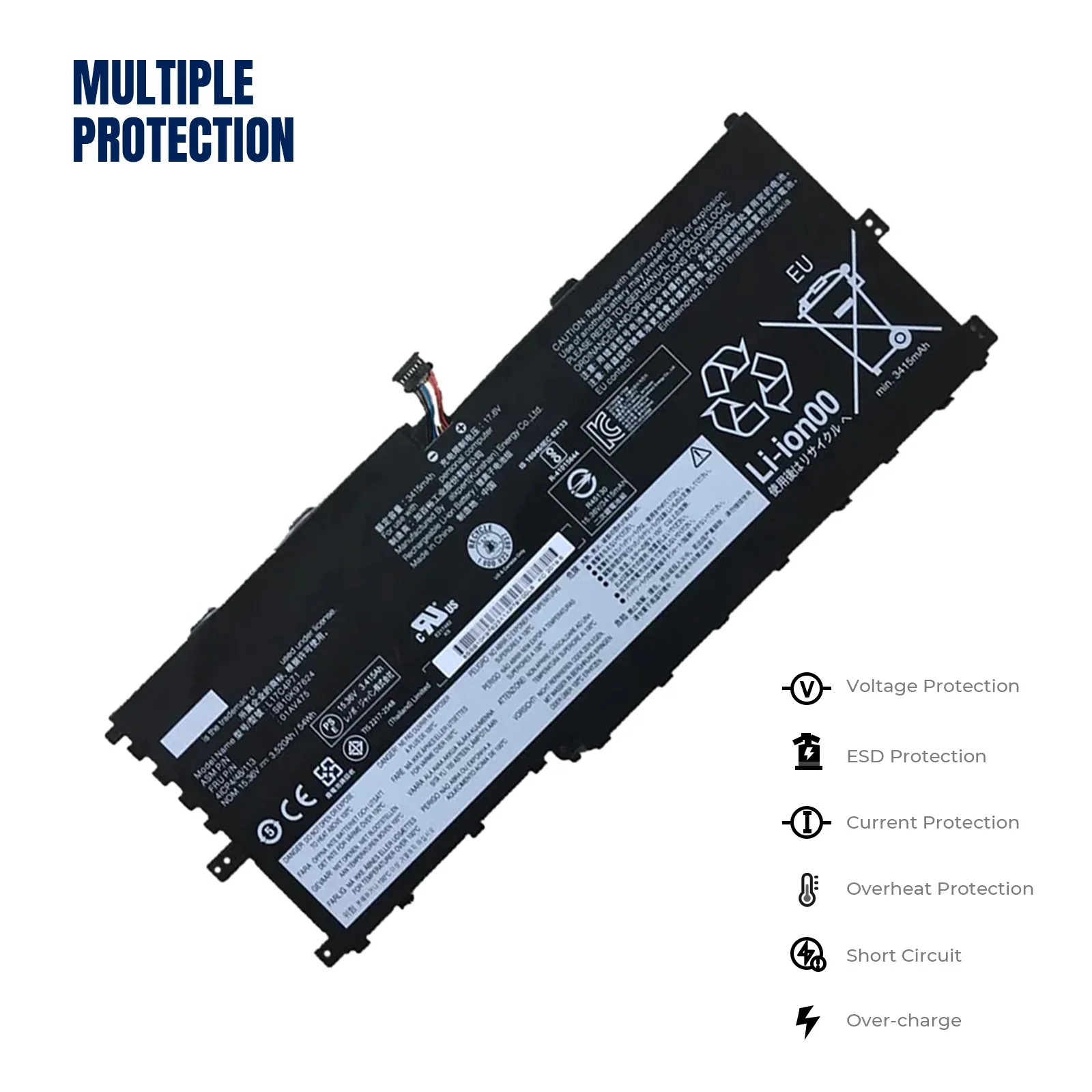 YOOFAN batería para Lenovo ThinkPad X1 YOGA GEN 3 2018 01AV475 L17M4P71 L17C4P71 SB10K97623 01AV499 L17C3P71, nueva, 01AV474