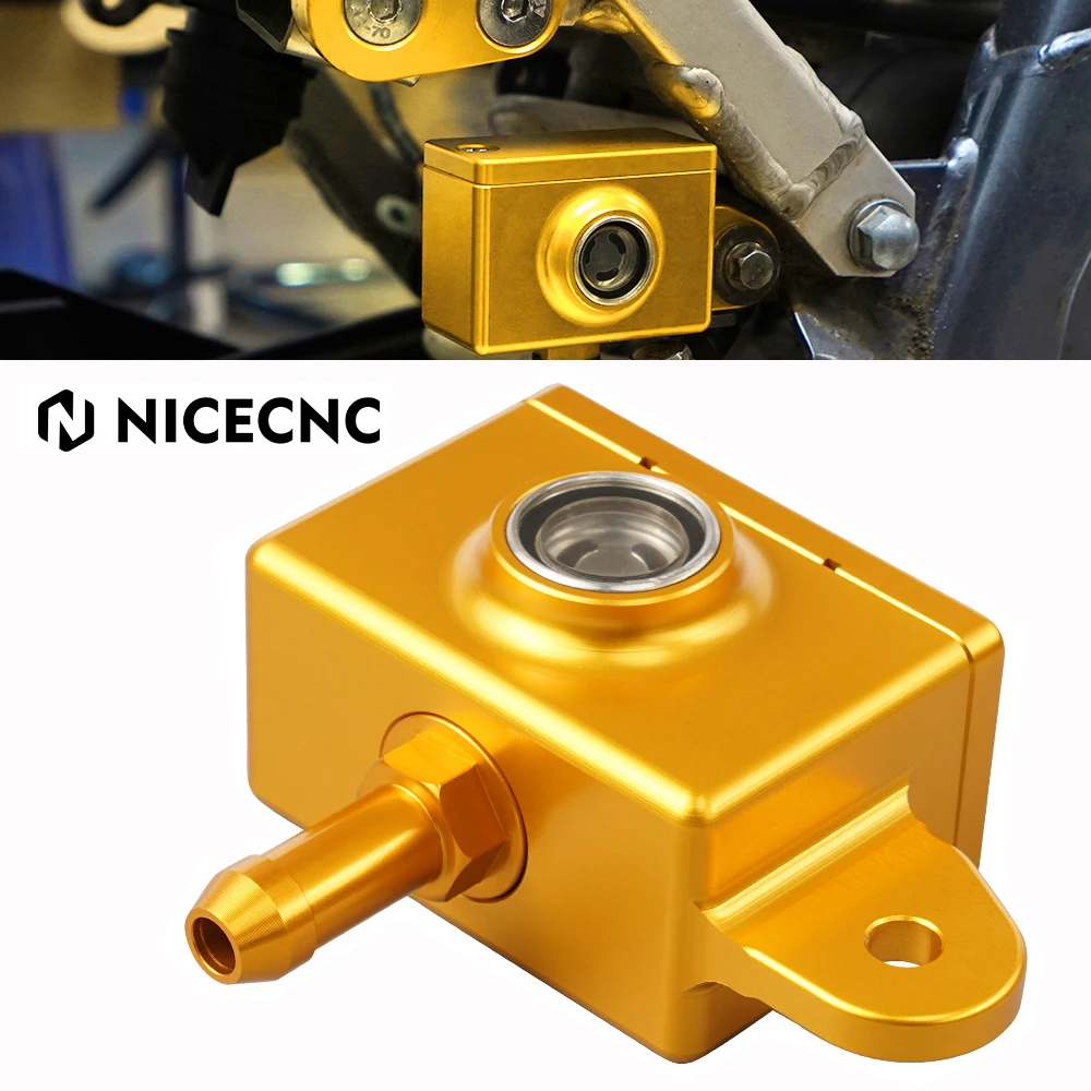 NICECNC For Suzuki DRZ400S DRZ400SM DRZ 400 S SM 400S 2000-2024 Rear Brake Master Cylinder Reservoir Cover Motocross Accessories