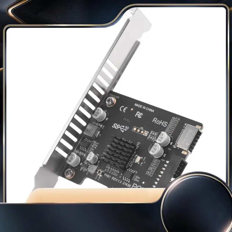 

Карта Pci Express Pcie к USB3 Type-E Передняя плата расширения Type-C 19P, совместимая с интерфейсом Pci-E X1 X4 X8 X16-N34R