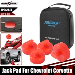 4x Jack Pad Adapter Polyethylene W/ Storage Case Bag Box Tool Lifting Safe Raise Heavy Duty For Chevrolet Corvette C5 C6 C7 GS Z