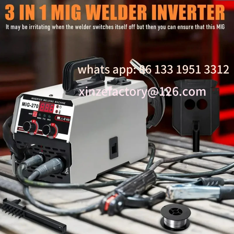 

Customizable Digital Display Welder 3 in 1 MIG Welder Inverter Gasless Process Welding Machine
