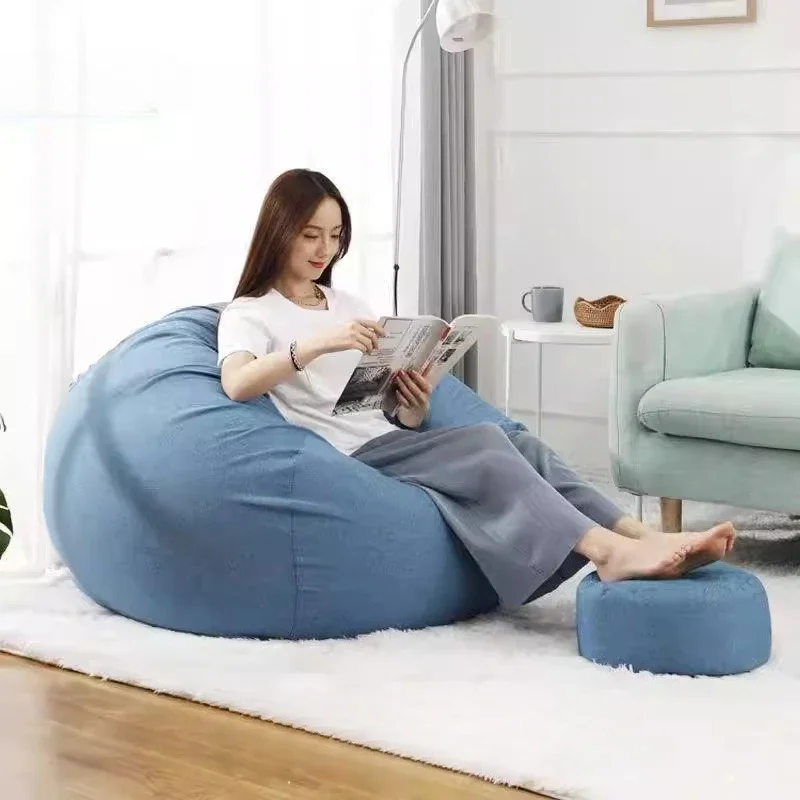 Single Bean Bag Sofas Modern Couches Small Cloud Padding Bean Bag Sofas Deformation Live Muebles Para La Sala Hotel Furniture