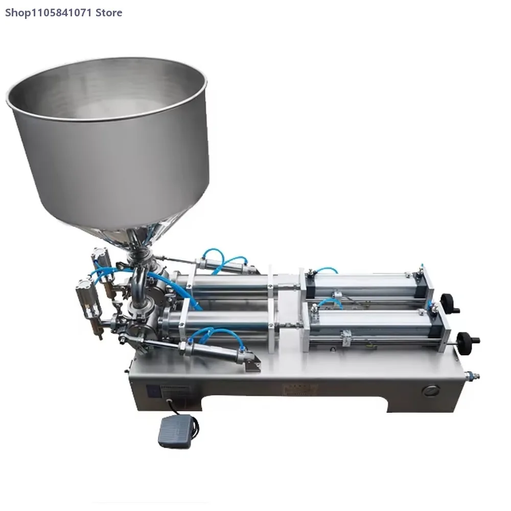 Double Head Peanut Achiote Honey Paste Filling Machine Mixer Heater Efficient Automated Packaging