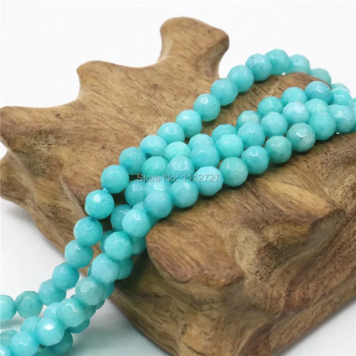 4mm Skyblue Aquarine Jade Crafts Loose Beads Round Faceted Accessories DIY Gift Natural Stone New Jewelry Making Design 15inch