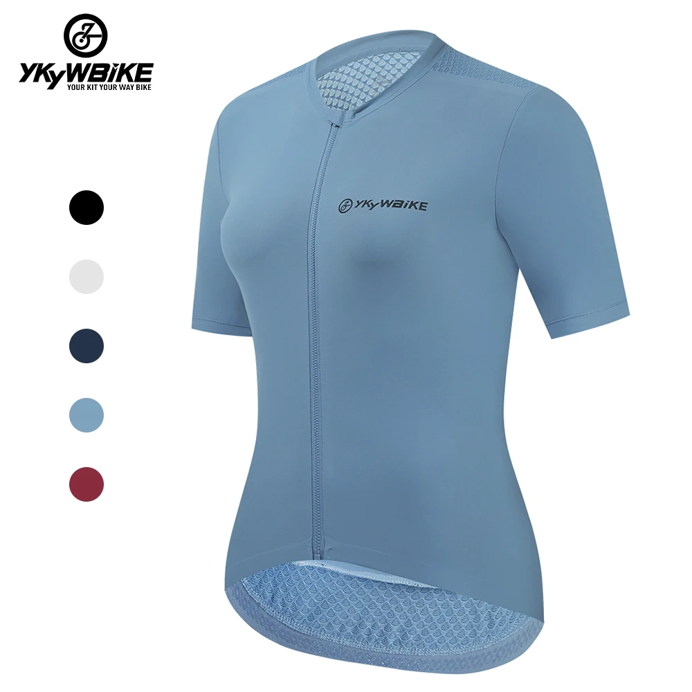 YKYWBIKE Women Cycling Jerseys Summer Famale Pro Breathable Short Sleeve Mountain Bike Shirts Road Mtb Bicycle YKK Clothing