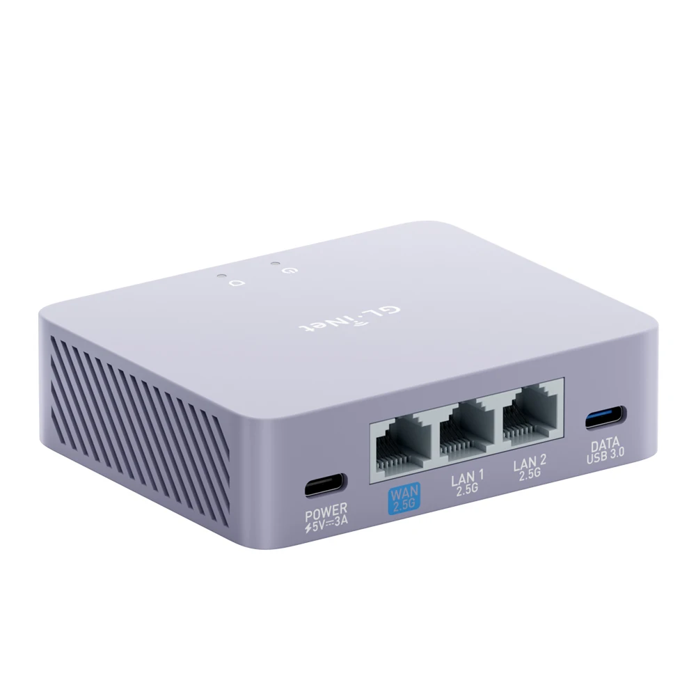 GL.iNet MT5000 (Brume 3) Hochgeschwindigkeits-VPN-Sicherheits-Gateway für Home Office und Remote Work, 3× 2,5G Multi-WAN, DPI-Sicherheit