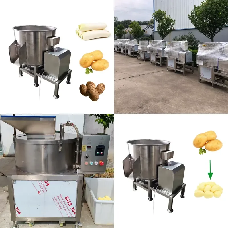 Automatic Vegetable Peeling Machine for Coconut Ginger Potato Peeler Kitchen Tool