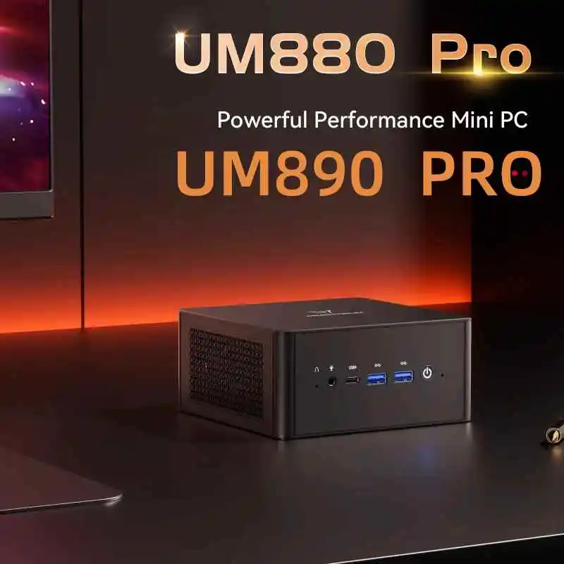 MINISFORUM UM890 UM880 PRO AMD Ryzen 9 8945HS Мини-ПК с двумя DDR5 5600 МГц M.2 PCIE4.0*2 SSD 2*2.5G RJ45 OCulink Настольный игровой ПК