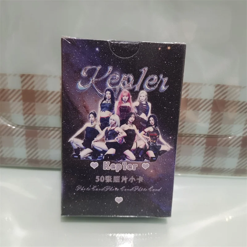 50 pz/set Kpop Kep1er Laser Album Card LOMO Card Cui Youjin Shen Xiaoting Sakamoto Maibai cartolina regalo carta fotografica Glitter Card