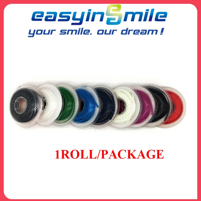 15Feet/Roll Easyinsmile Dental Material for Ortho Power Chain Super Elastic Rubber Band for Braces