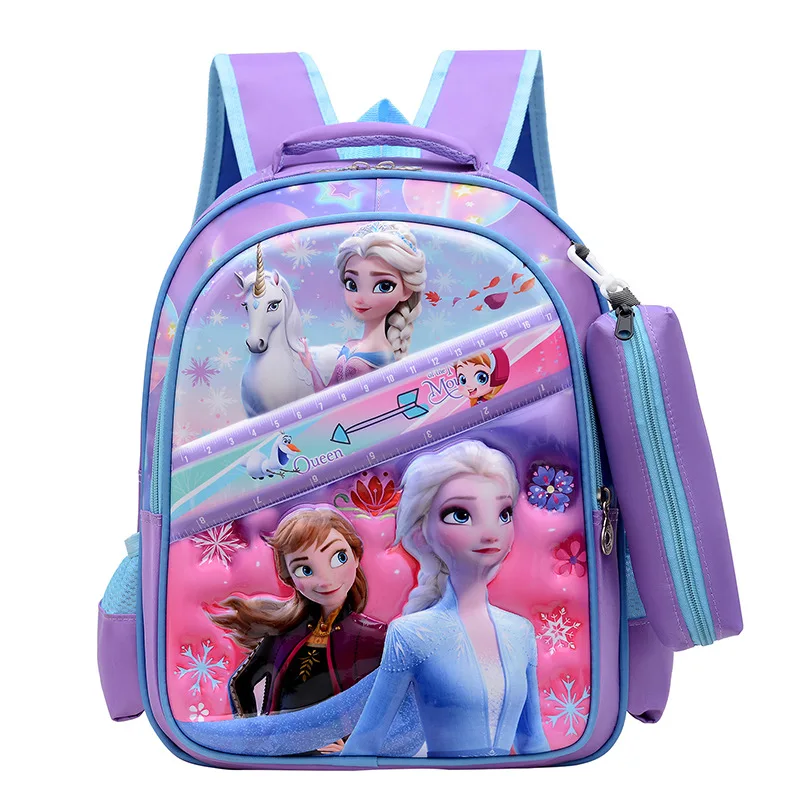 Children\'s Backpack Girls Cartoon Frozen Elsa & Sofia Princess Kindergarten School Bag Casual Laptop Backpack