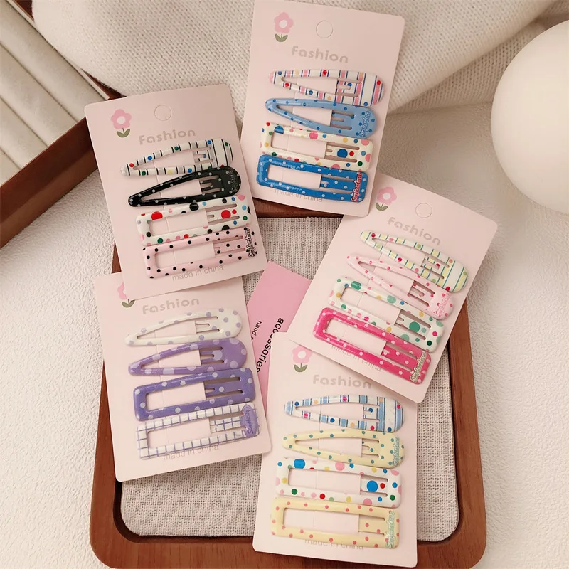new-korean-sweet-and-simple-bb-clip-girl-side-broken-hair-bangs-clip-polka-dot-college-wind-side-clip