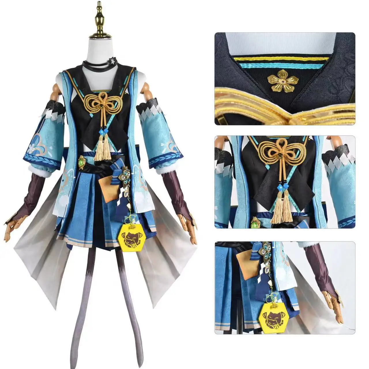 Disfraz de Genshin Impact Daowife, ropa de Cosplay Qi Liangliang, tirador de hierba, novedad