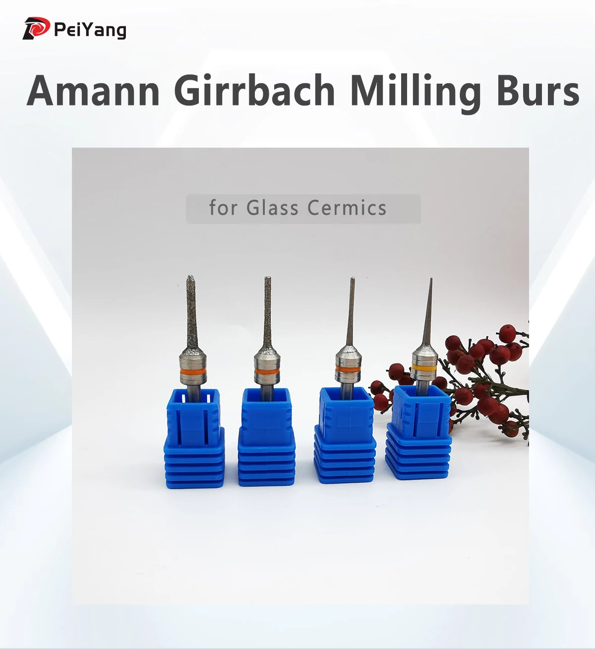 

Алмазный фрезер Amann Girrbach для стеклокерамики, доступен в размерах 0.4/1.0/1.4/1.8 мм, для стеклокерамики, дисиликата лития, Emax