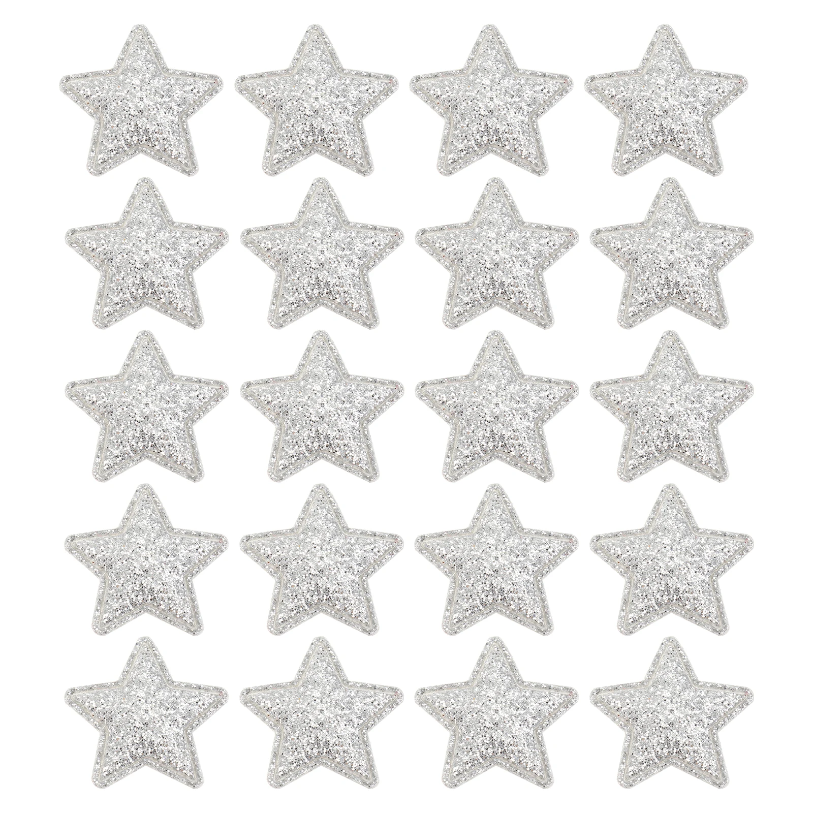 

100Pcs Star Pattern Patch Decorative Cloth Stickers for Jean Shirts Blouse Unique DIY Costume Accessory Cloth Stickers