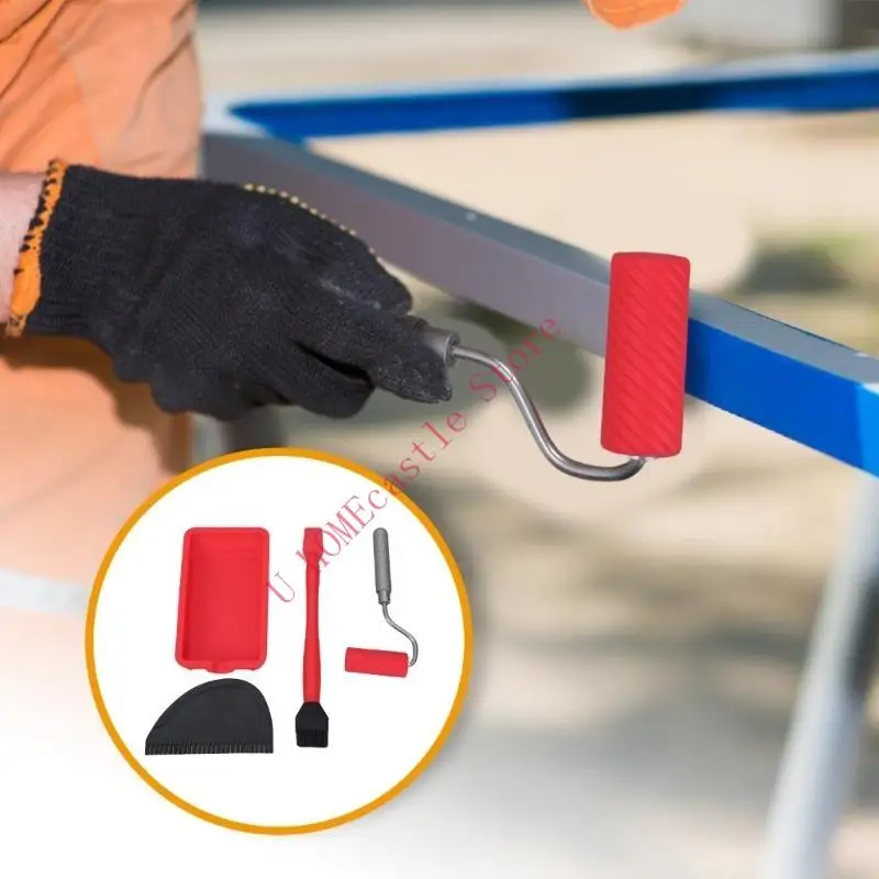 

63HF Силиконовая роликовая кисть Multopropefit для домашней настенной краски на стену домохозяйства.