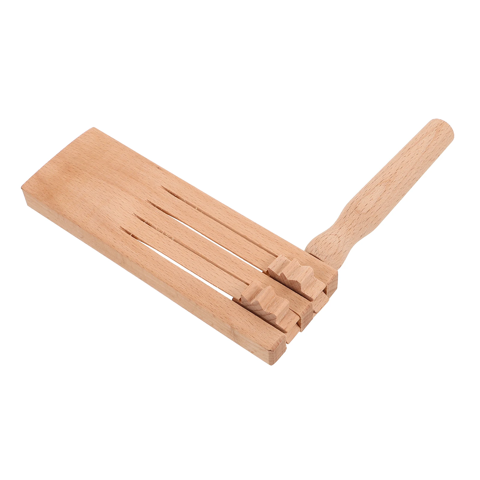 Tablero de armado de madera, instrumento Orff de doble fila, educación temprana, juguetes musicales preescolares, criador de ruido, trinquete