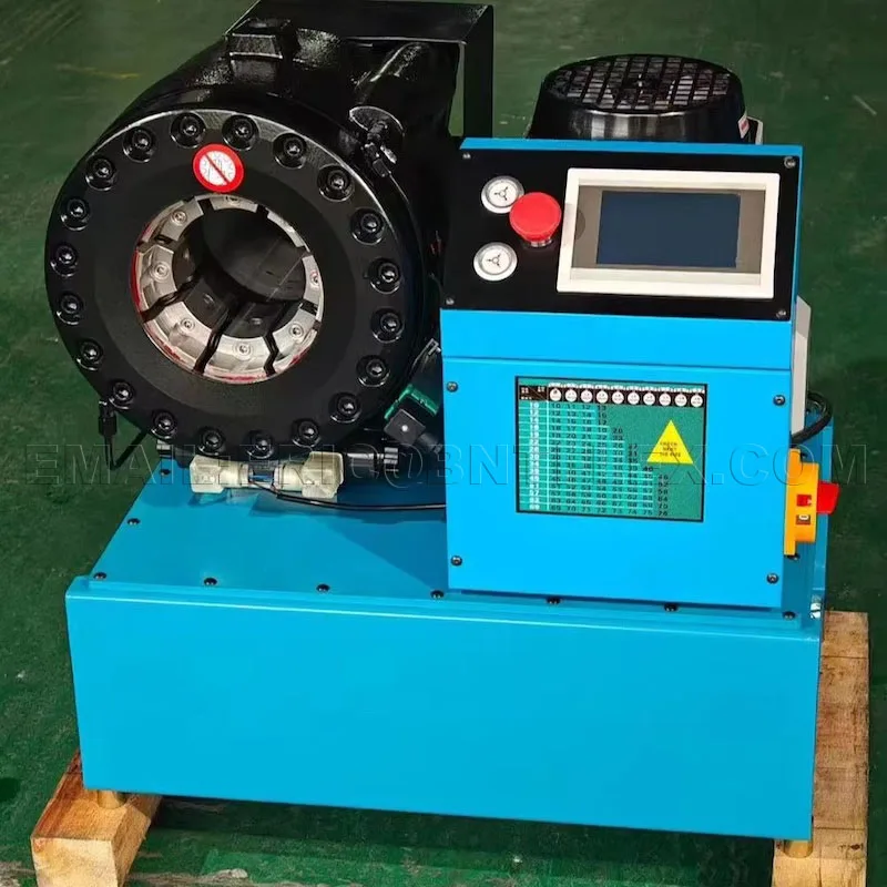 customized BNTP32C digital 2 inch 6W 380V 4KW High-Pressure Hydraulic Hose Crimping Machine with 13 sets of dies