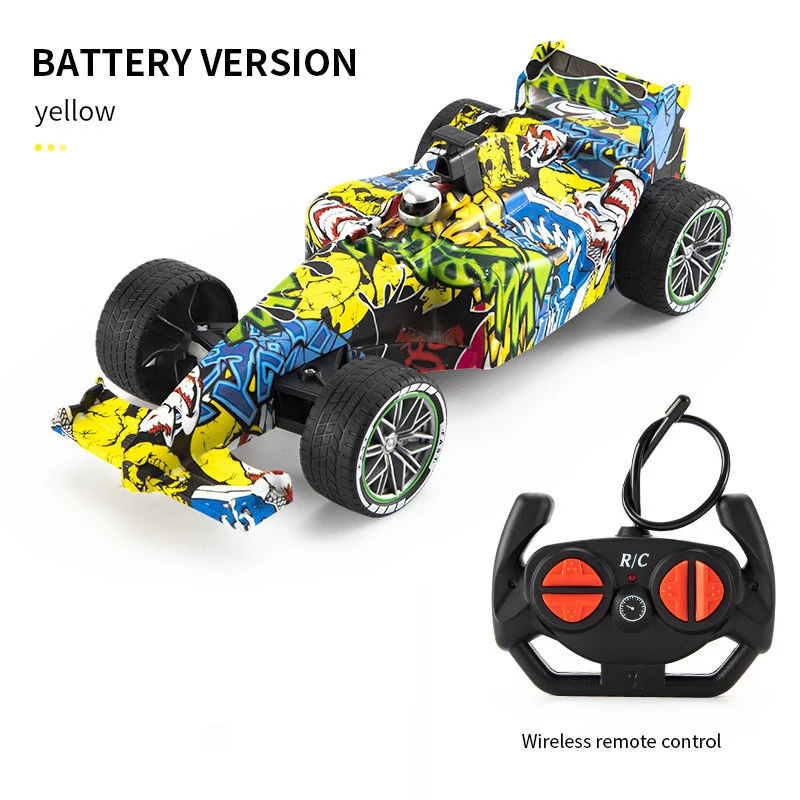 F1 Racing Car Formula Graffiti Remote Control Car Conquer All Kinds Of Road Fast Drift RC Car Boy‘s Toy Christmas Gift