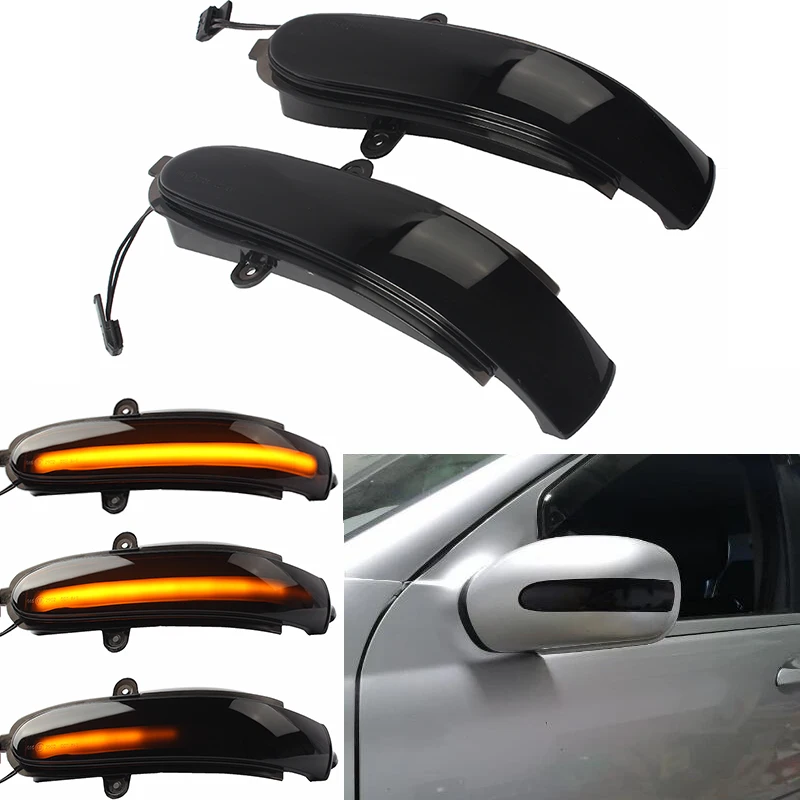 

For Mercedes-Benz C-Class W211 W203 S203 CL203 2001-2007 LED turn signal side mirror light dynamic indicator light accessories