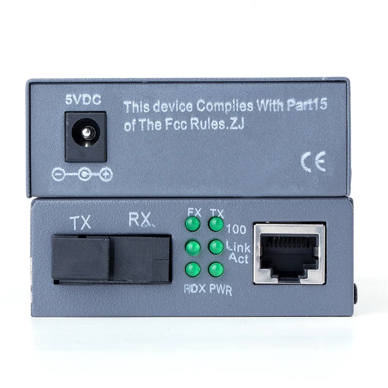 AD41-1 زوج HTB-3100 جهاز إرسال واستقبال الألياف محول ألياف واحد 25 كجم SC 10/100 متر وضع واحد جهاز إرسال واستقبال ألياف واحد الاتحاد الأوروبي