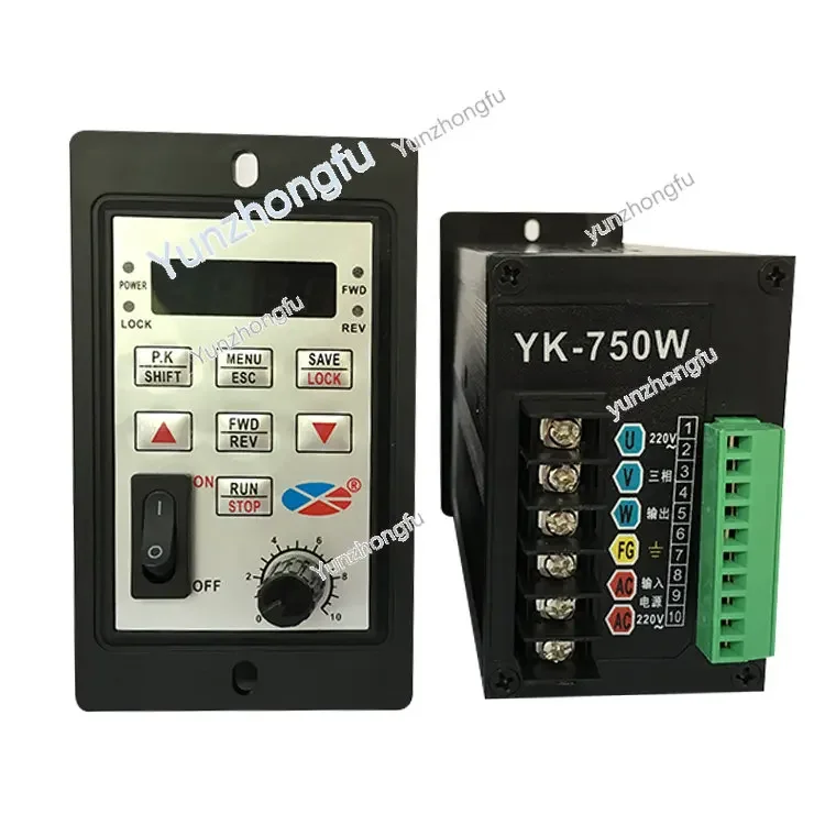 Simple Inverter Single-Phase Three-Phase 220V Motor Speed Governor YK-200WYK-400W YK-750W