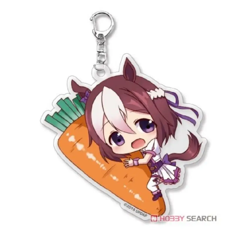 Acrylic Key Ring for Uma Musume Pretty Derby Gold Ship Seiun Sky Grass Wonder Daiwa Scarlet Chibi Version Diy Acrylic Pendant