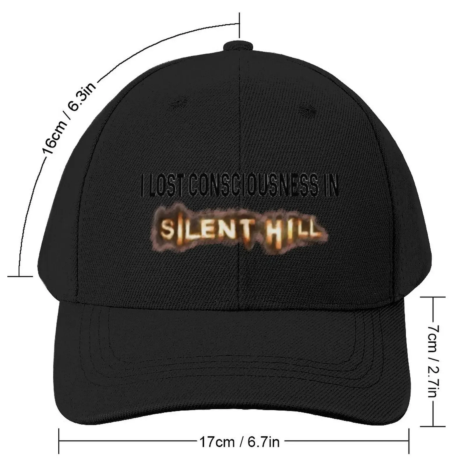 I Lost Consciousness in Silent Hill Baseball Cap Hat Baseball Cap Kids Hat Trucker Hats For Men Women's