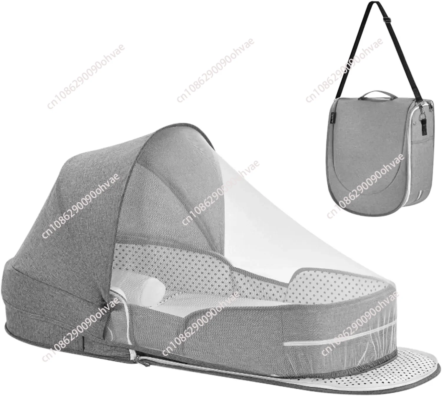 

Foldable baby travel cot bag sleeping diaper portable bag bed with mesh crib crib baby bag