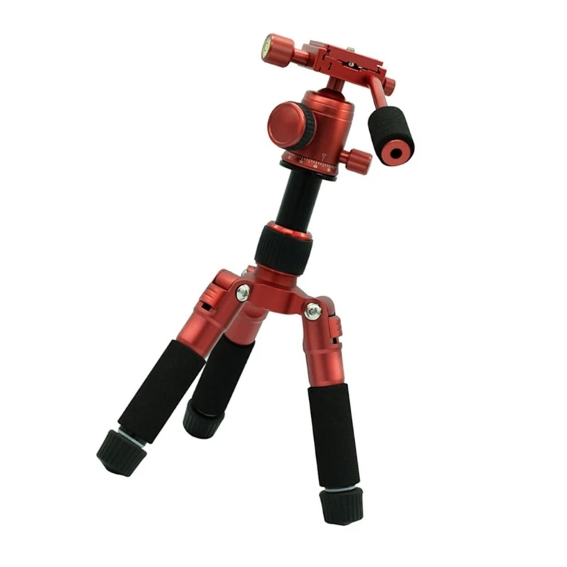 Tripod Mini 20 Inci dengan Kepala Rotasi 360 Derajat Kapasitas Beban Aluminium Hingga 11 Lbs untuk Kamera dan Ponsel Ramah