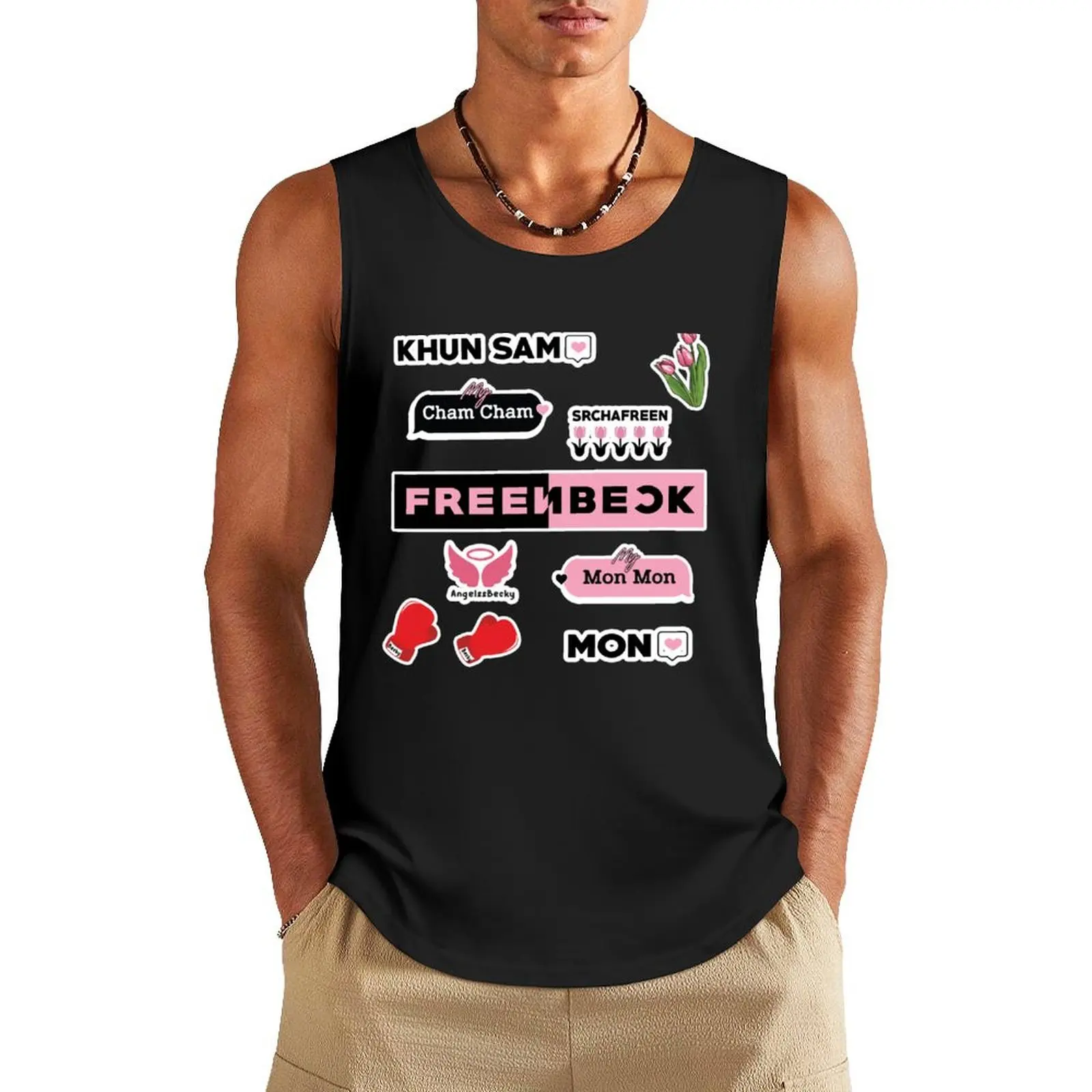 

FreenBeck Stick together - Freen Becky Gap the Series Tank Top vests for men T-shirt man training weight vest