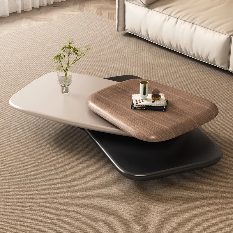 Meja kopi ruang tamu Modern, desainer mewah tidak teratur meja samping dapat disesuaikan furnitur Salon Mesa Centro