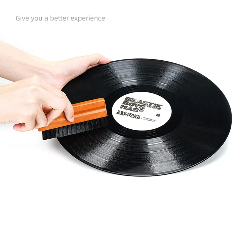 Vinyls Record Cleaning Brush Anti Static Cleaner Remove Dust Dirt & Debris Anti static Design