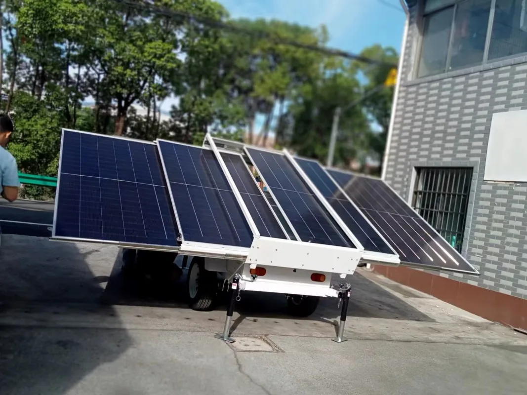 1KW 2KW 3KW LED Solar Light Tower Telescopic Mast Portable Lighting Tower Solar Light Tower Solar Trailer