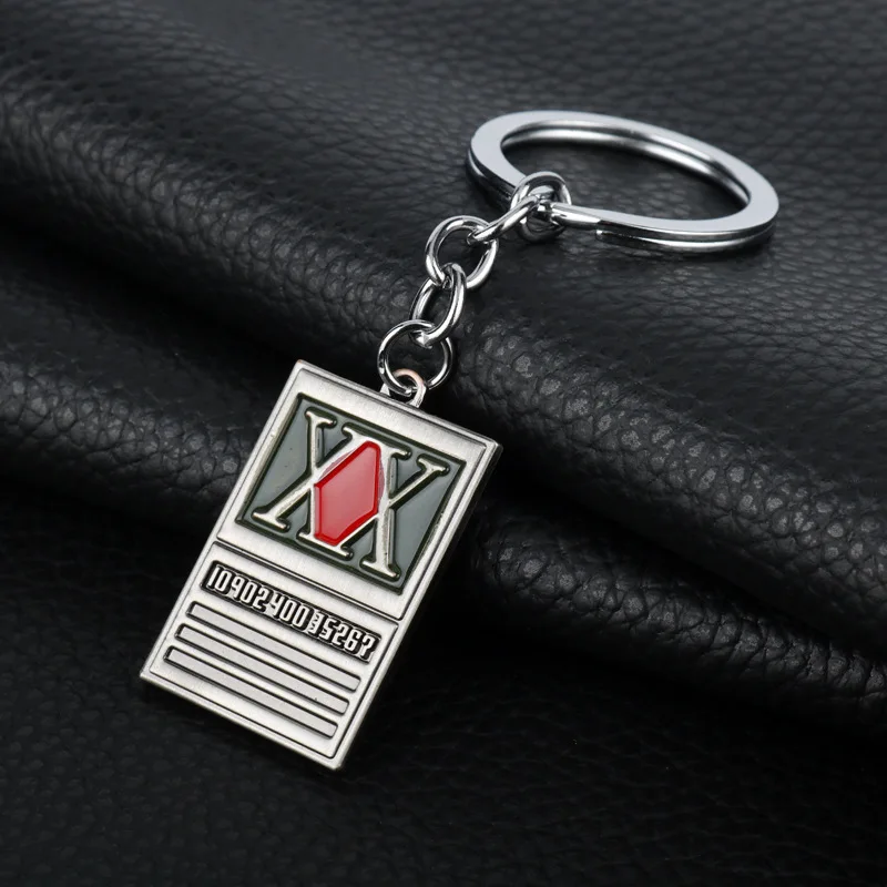 Hunter × Hunter Cosplay Anhänger Halskette Schlüssel bund Anime Logo Symbol Rucksack Schlüssel ring Requisiten Zubehör Fans Geschenke