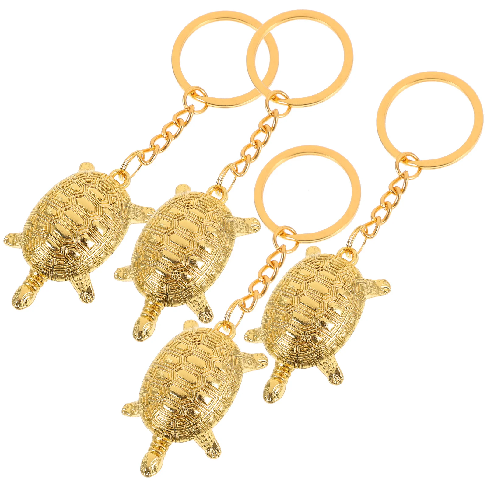 

4 Pcs Chain Zinc Alloy Key Chain For Car Keys Women Wristlet Bag Pendant Women Sea Turtle Keychains Car Accessories