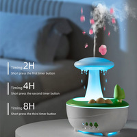 Raindrop Aromatherapy Machine Home Essential Oil Aromatherapy Desk Colorful Night Light Forest Mushroom Landscape Air Humidifier