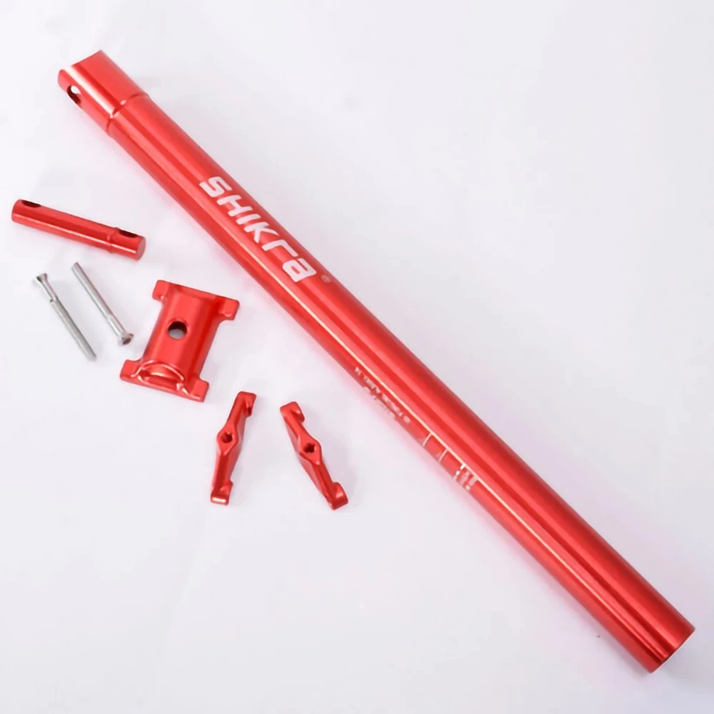 SHIKRA Bike Seatpost Ultra-light Aluminum Alloy 27.2/ 31.6*400mm Mountain Road Seat Tube Black Red Titanium