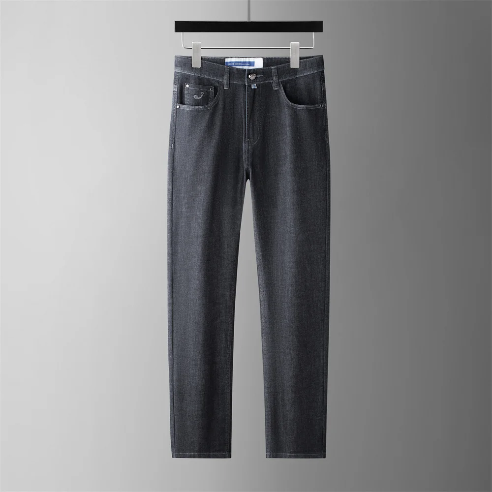 

BLSK CPRT Jeans Thin Cotton Men 2026 Spring Summer new quality fashion embroidery elasticity straight Big size 31-38 Pants