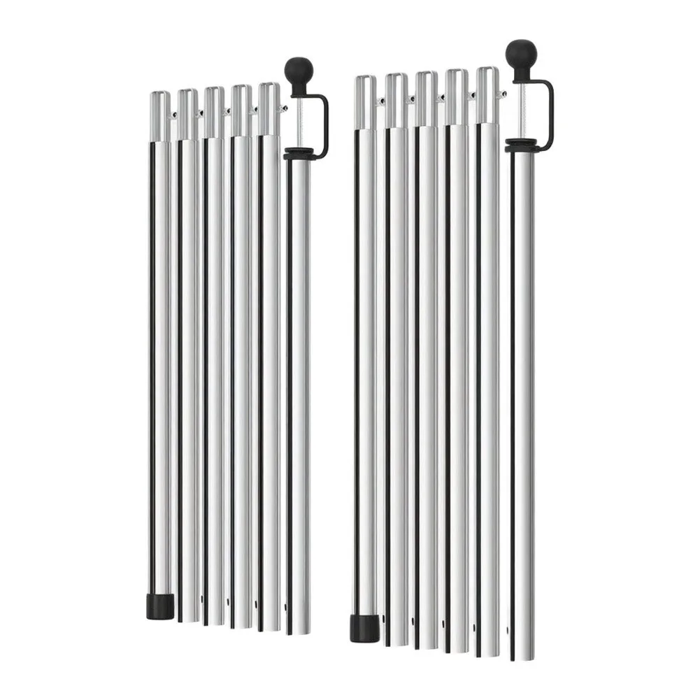 Portable Awning Stands Camping Tent Canopy Poles For Beach Shading Activities 6-section Modular Design Quick Assembly Mechanism