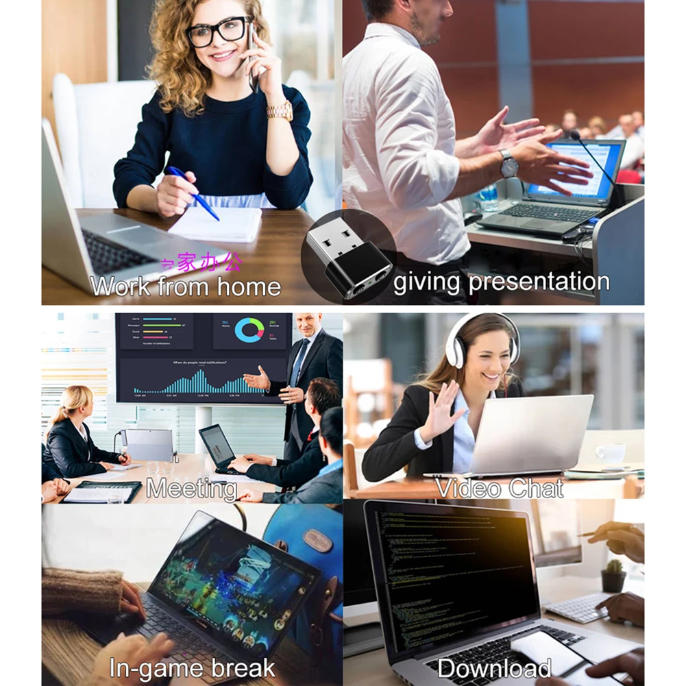 USB Mini Automatischer Maus Jiggler Mover Plug and Play Automatischer Move Cursor Shaker mit EIN/AUS-Kontrollleuchte für Laptop-Desktop