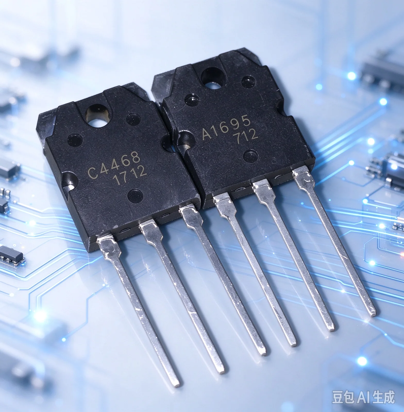 Genuine for A1695 C4468 Amplifier Transistor Pair 2SA1695 2SC4468 Original 3.8USD/Set  20pcs