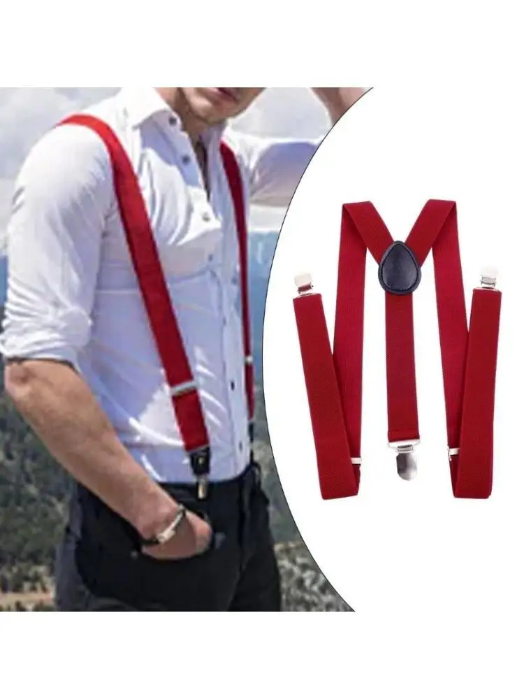 

39BD 3 подтяжки для взрослых на клипсе для рубашек, мужчин и женщин, поддержка подтяжек для джинсов