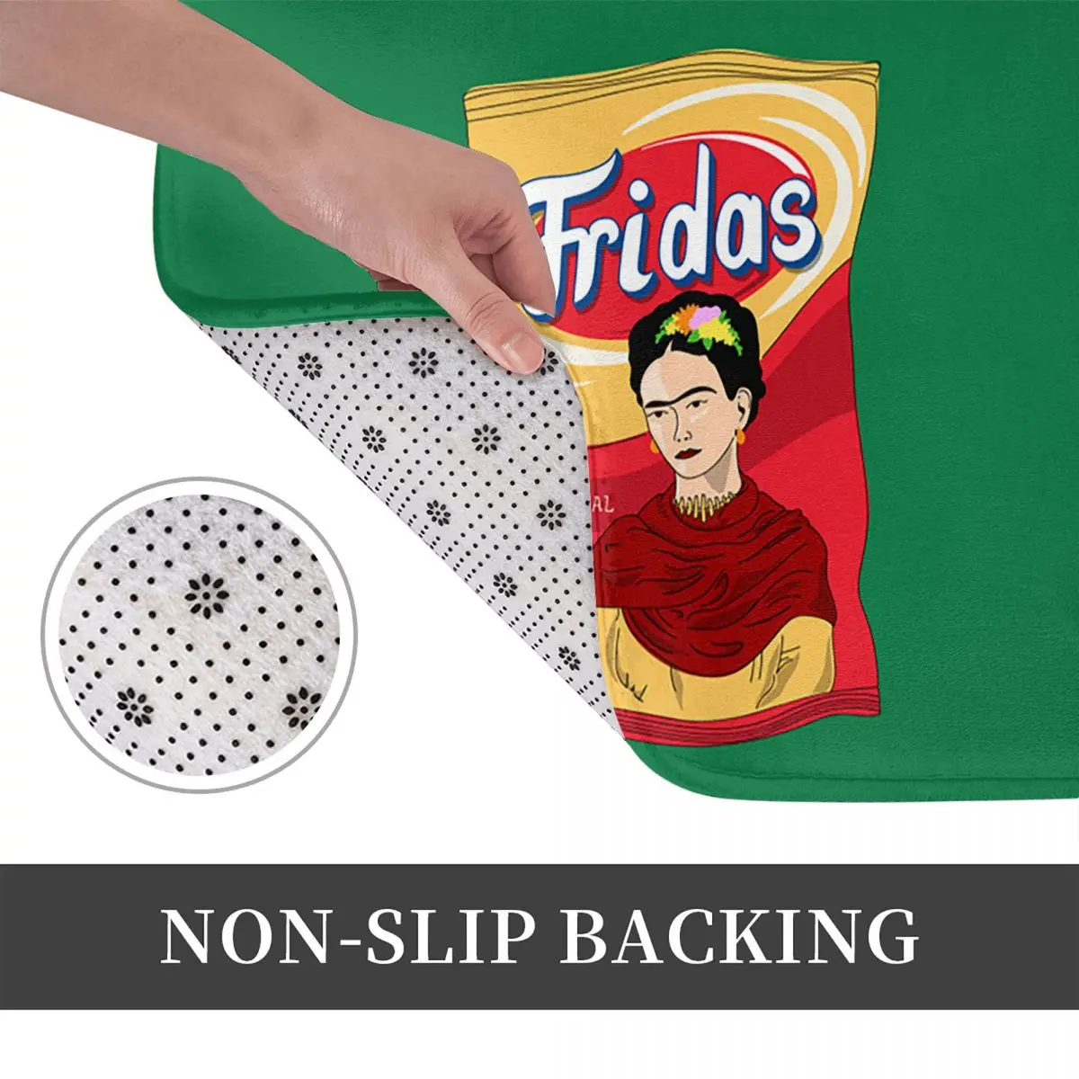 Las F-Fridas Kahlo Doormat Kitchen Entrance Home Floor Mat Non-slip Carpet Rug for Bathroom Footpad Mats