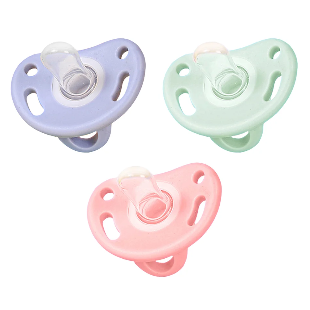 

3 Pcs Baby Pacifier Silicone Soothers Pacifiers 3-6 Months Simulated Anti-flatulence Toy Toys