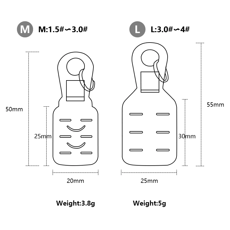 LETOYO 9 stks inktvis jig haak cover vishaak vissen levert veiligheidsdoppen paraplu haak inktvis vissen accessoires Vissen goederen