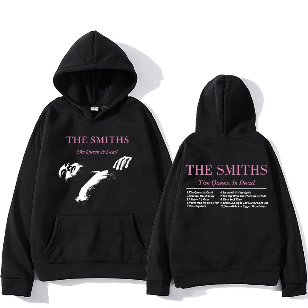 

The Smiths Hooded The Queen Is Dead Graphic Printing Gothic Fleece Sweatshirts Long Sleeve Hip Hop Clothes Sudaderas Punk Hoody