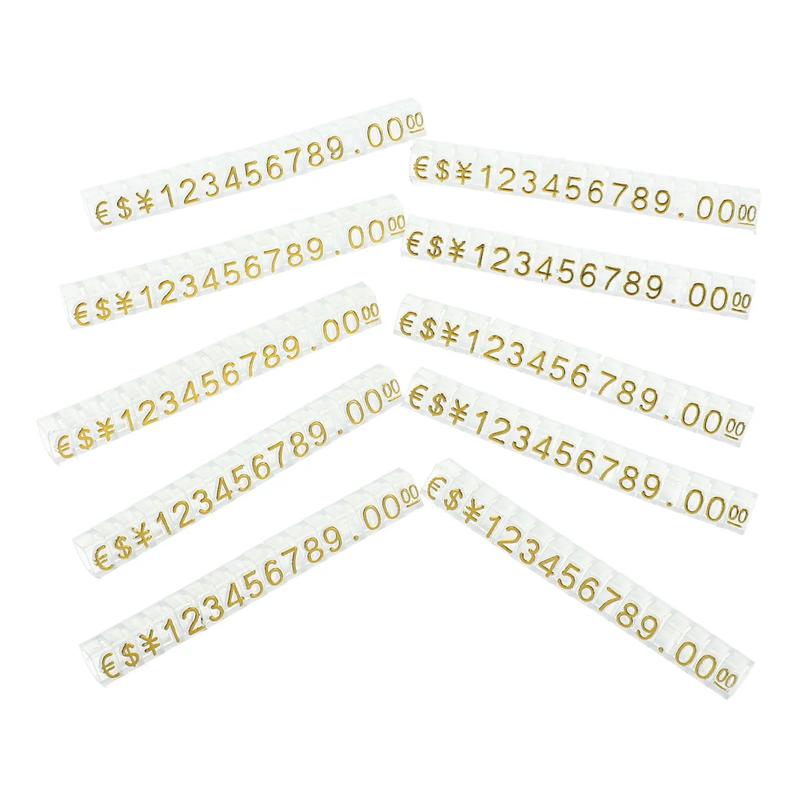 

20 Pcs Tags Jewelry Price Tags Transparent Black Digital Jewelry Pricing Display Blocks Label Holder Retail Counter Cube